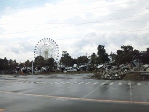 施設外就労中に地震が発生しました