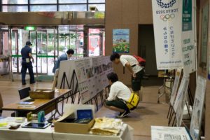 しんじゅく防災フェスタパネル展示の様子