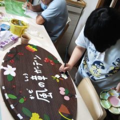 ポラリス_アトリエでの看板制作