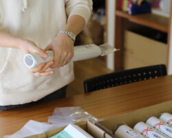 カレンダー丁合・梱包